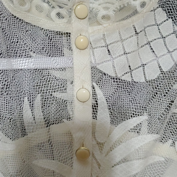 Anthropologie HDin Paris Pineapple Lace Top.Medium - Picture 12 of 12